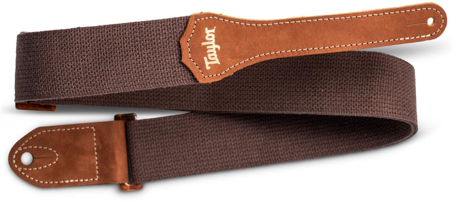 Taylor Gs Mini Guitar Strap Cotton 2-inches Brown 4012-20 - Guitar strap - Variation 1
