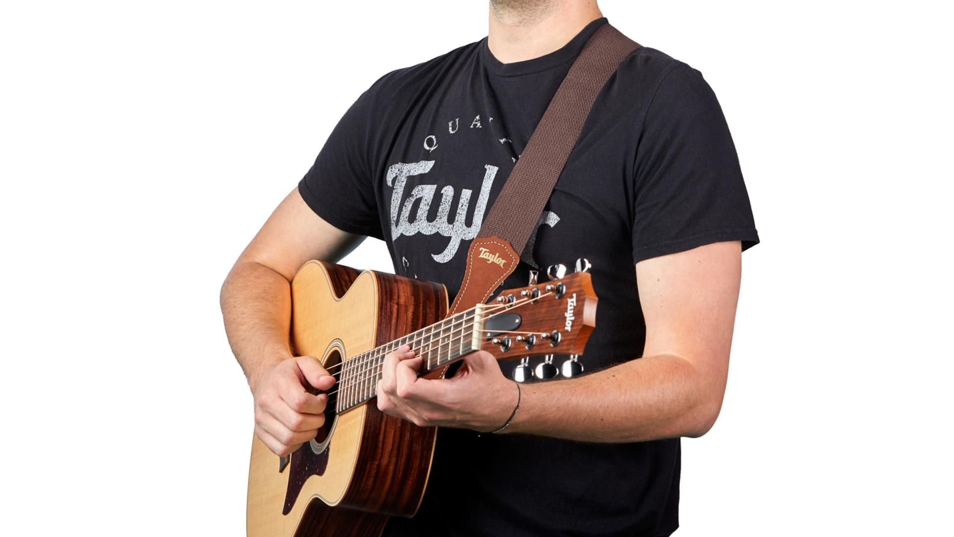 Taylor Gs Mini Guitar Strap Cotton 2-inches Tan 4011-20 - Guitar strap - Variation 5