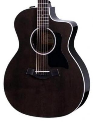 Electro acoustic guitar Taylor 214ce DLX LTD - Trans grey top
