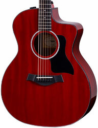 Electro acoustic guitar Taylor 224ce DLX LTD - Trans red