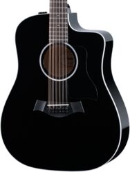 Folk guitar Taylor 250ce-BLK Plus 12-String - Black