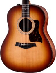 Folk guitar Taylor Sunset Blvd 117e SEB - Shaded Edge Burst
