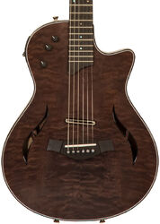 Semi-hollow electric guitar Taylor T5z LTD QMT/Sapele - Shark gray