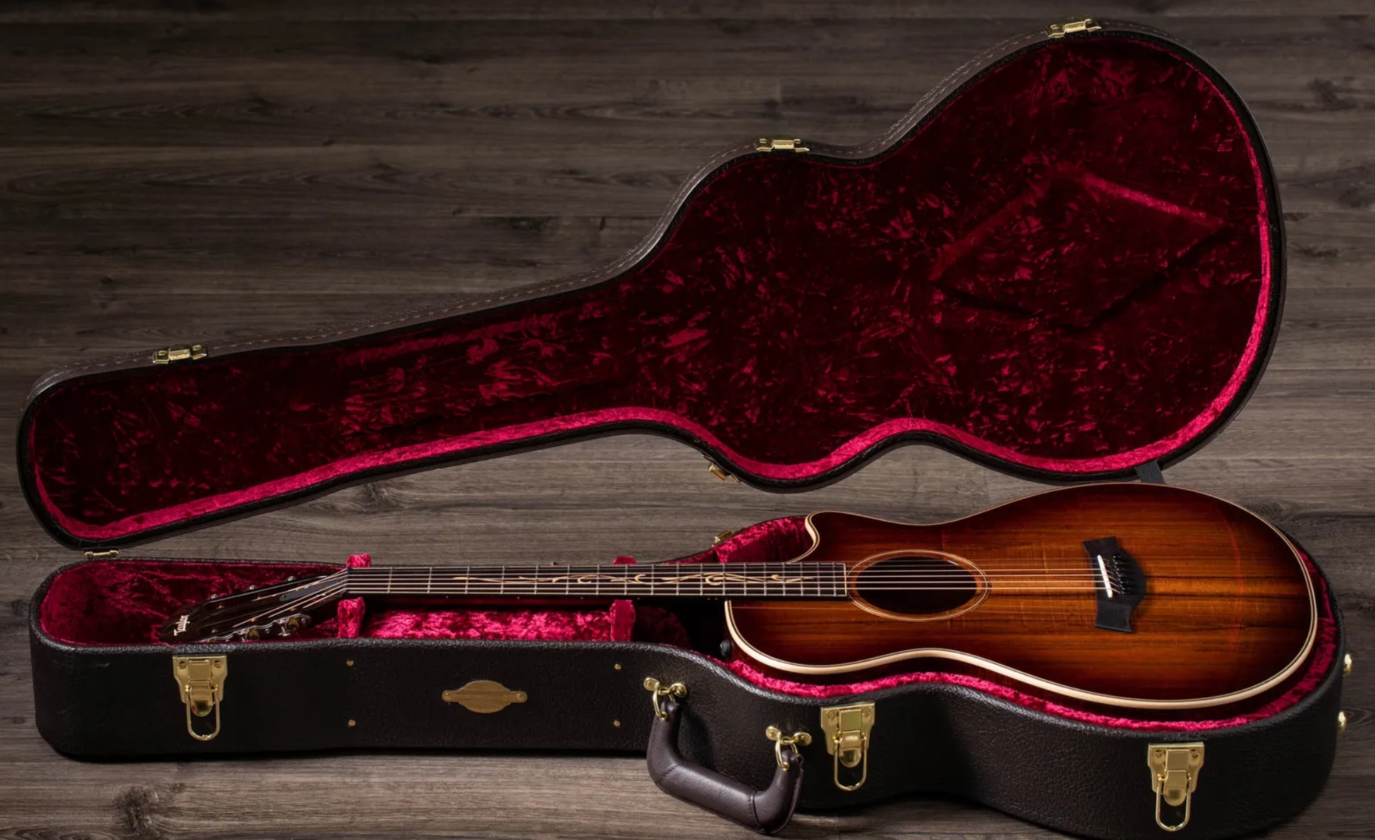 Taylor K22ce 12-fret Grand Concert Cw Shsc Tout Koa Eb Es2 - Dark Edgeburst - Folk guitar - Variation 9