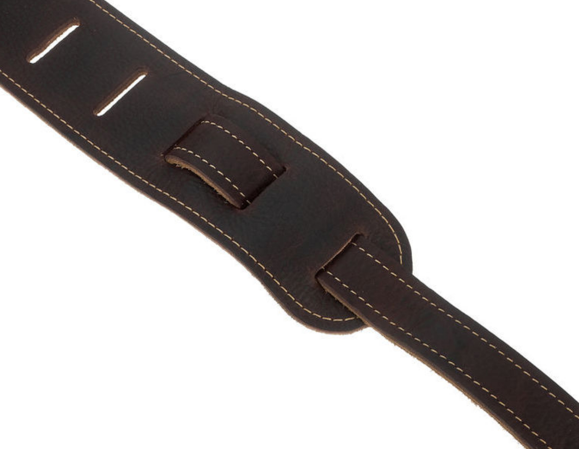 Taylor Strap Choc Brown Leather Suede Back 2.5 Inches - Guitar strap - Variation 3