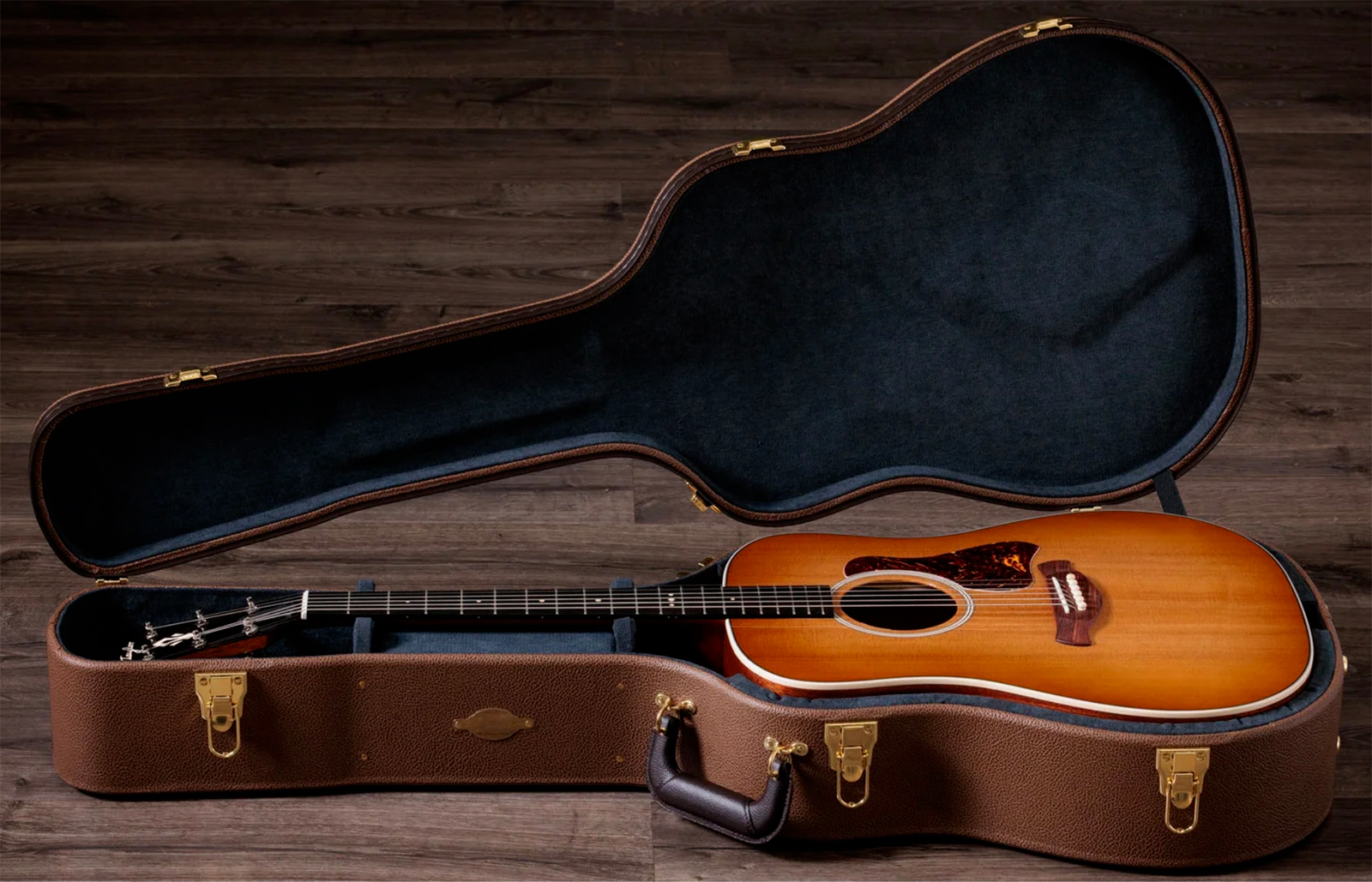 Taylor Trey Hensley 510e Special Ed. Gold Label Dreadnought Epicea Acajou Eb - Antique Blond - Folk guitar - Variation 10