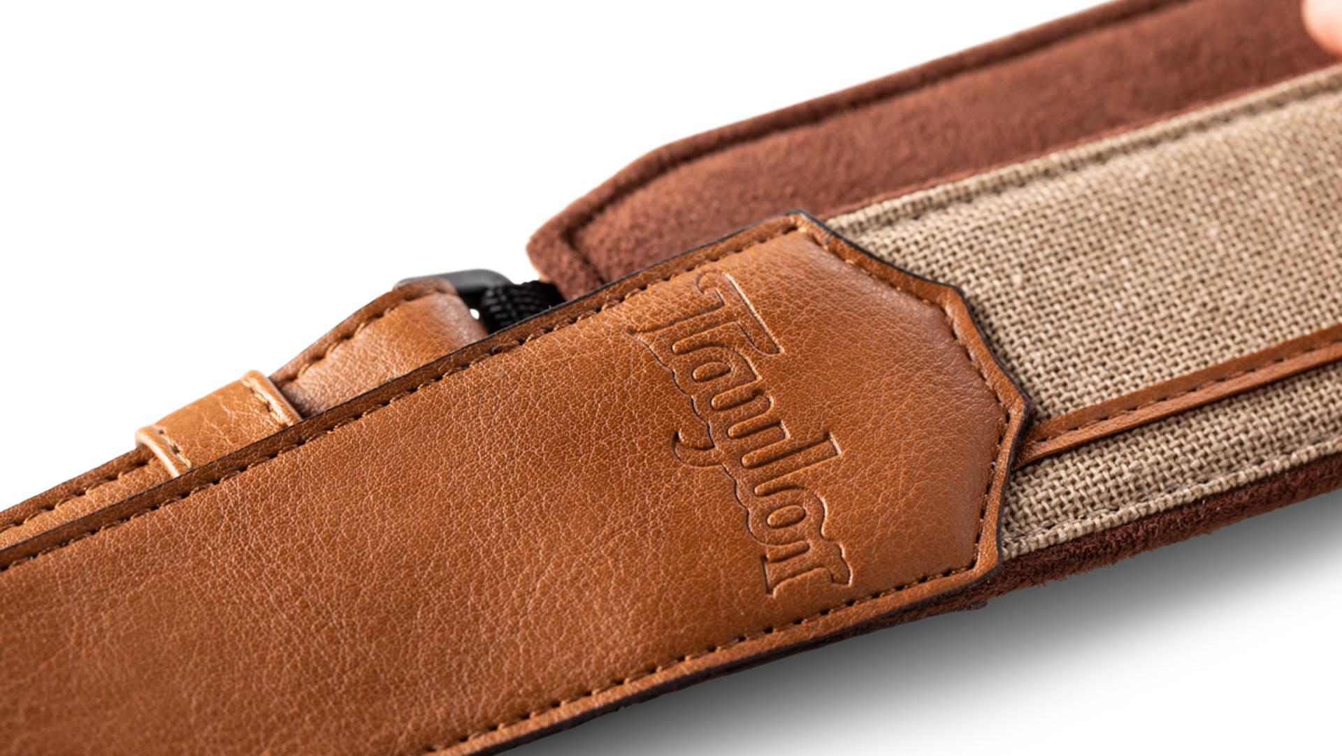 Taylor Vegan Leather Guitar Strap 2.5-inc Tan 4203-25 Cuir - Guitar strap - Variation 3