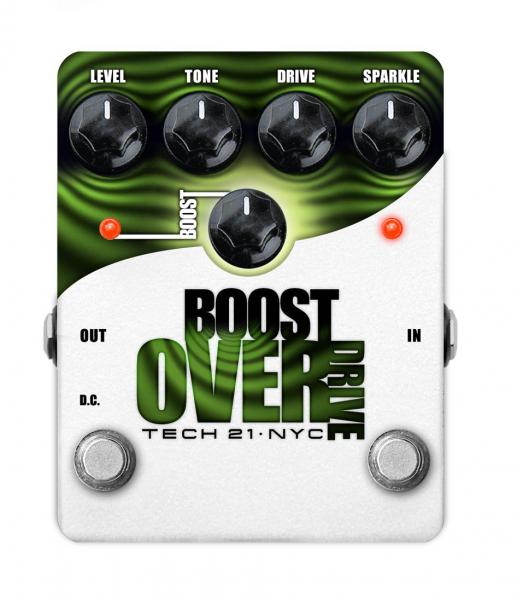 Tech 21 BOOST OVERDRIVE Overdrive, distortion & fuzz effect pedal