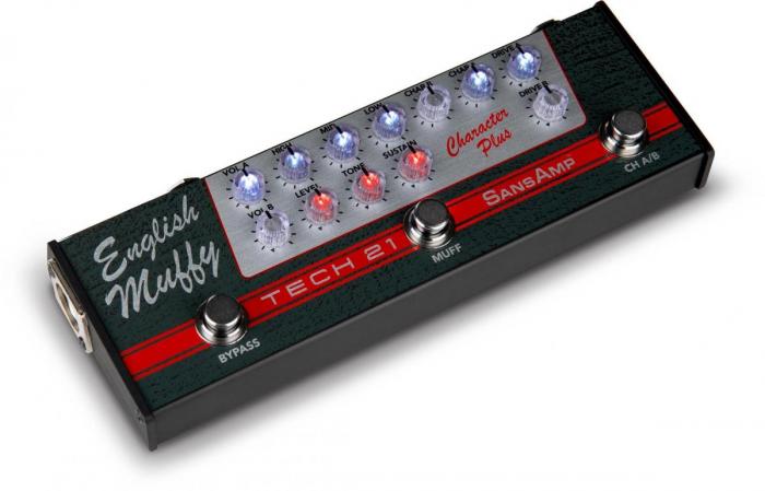 Multieffect for electric guitar Tech 21 English Muffy Character Series