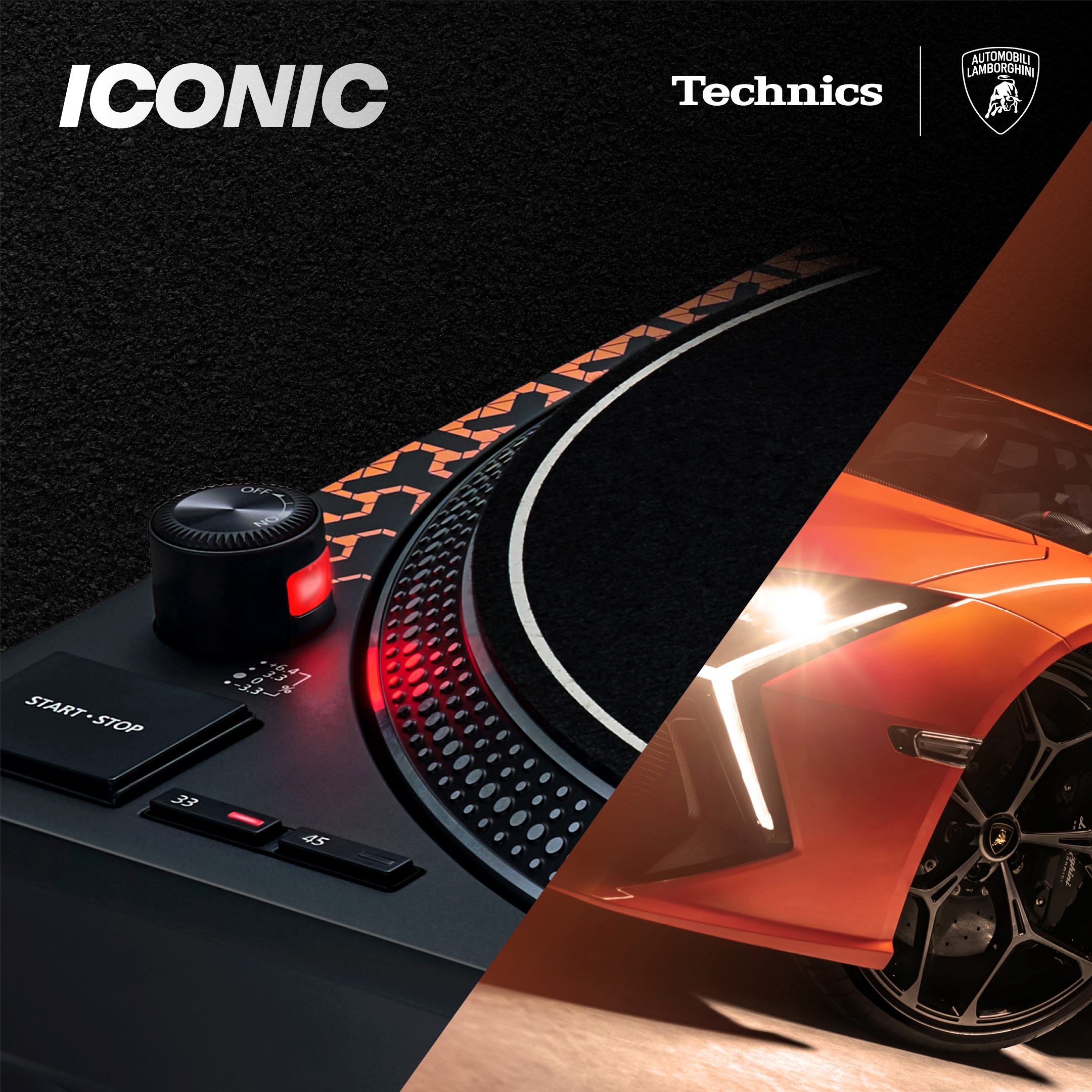 Technics Sl-1200m7b Orange Lamborghini - Turntable - Variation 2
