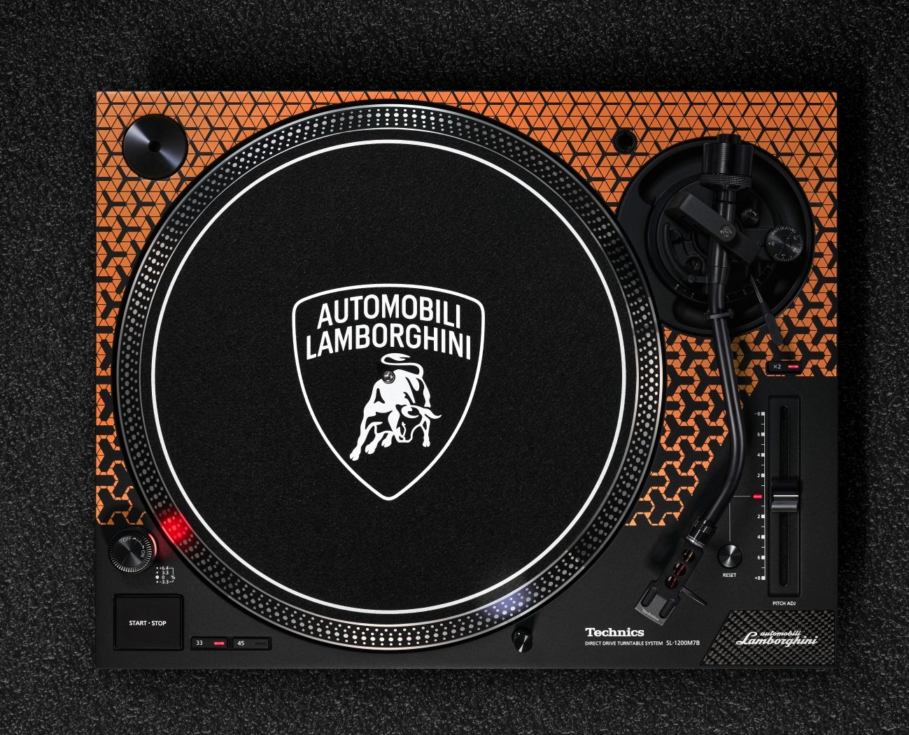 Technics Sl-1200m7b Orange Lamborghini - Turntable - Variation 3