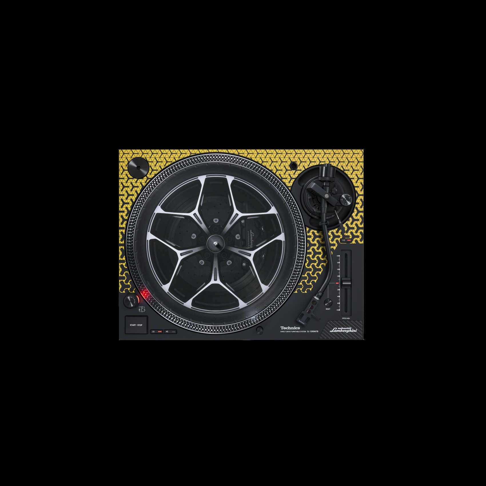 Technics Sl-1200m7b Yellow Lamborghini - Turntable - Variation 2