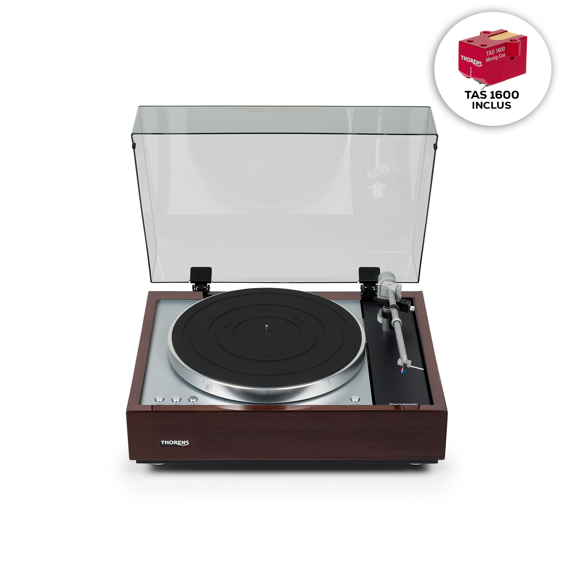 Thorens Td 1601 Noyer Inclus Tas 1600 - Turntables Hifi - Variation 2