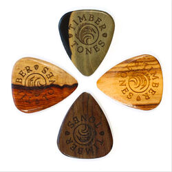 Guitar pick Timber tones 4 Wood Picks Pack - Grip