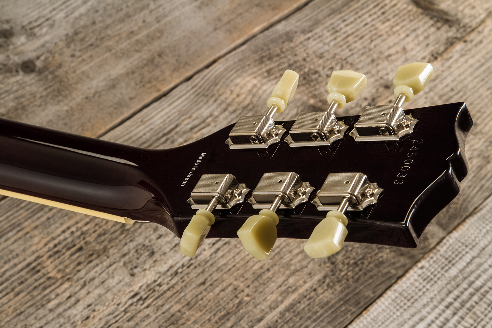 Tokai Love Rock Ls101q Jap 2h Ht Rw #2450033 - See Through Black - Single cut electric guitar - Variation 9