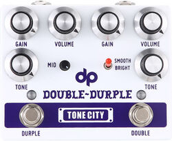 Overdrive, distortion & fuzz effect pedal Tone city audio Custom Double Durple Overdrive / Boost