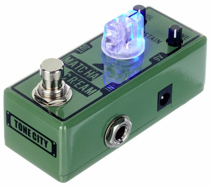 Tone City Audio Matcha Cream Fuzz T-m Mini - Overdrive, distortion & fuzz effect pedal - Variation 1
