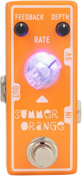 Modulation, chorus, flanger, phaser & tremolo effect pedal Tone city audio T-M Mini Summer Orange Phaser