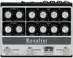 Electric guitar preamp in rack Tone king Royalist Preamp
