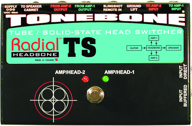 Tonebone Headbone Ts Tube & Solid State Amp Head - Switch pedal - Main picture