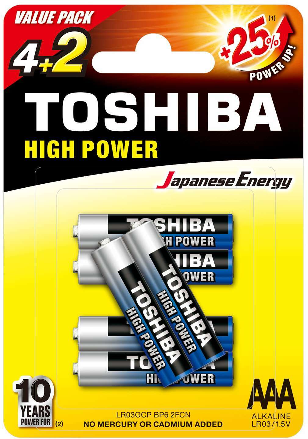 Toshiba Lr03 - Pack De 6 - Battery - Main picture