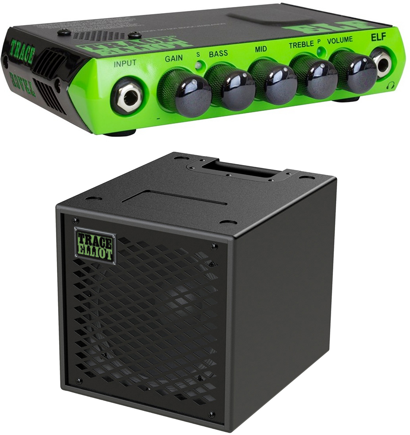 Trace Elliot Elf Mini Head 200 W +  Elf 1x10 Cab - Amp set for bass - Main picture