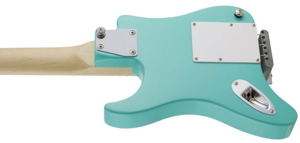 Traveler Guitar Travelcaster Deluxe Sss Trem Wal +housse - Surf Green - Travel & mini electric guitar - Variation 2