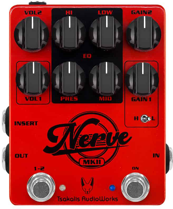Nerve MKII High Gain Distortion Overdrive, distortion & fuzz effect