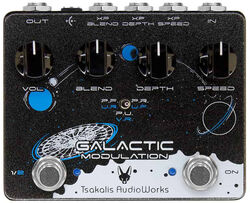 Modulation, chorus, flanger, phaser & tremolo effect pedal Tsakalis audioworks Galactic Modulation