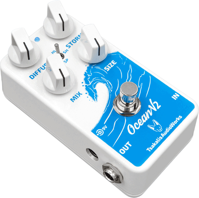 Tsakalis Audioworks Ocean V2 Reverb - Reverb, delay & echo effect pedal - Variation 1