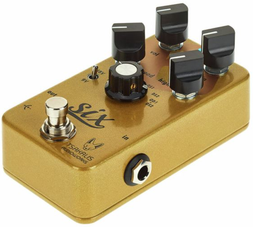 Tsakalis Audioworks Six Booster / Overdrive / Distortion - Overdrive, distortion & fuzz effect pedal - Variation 1