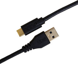 Cable Udg U 98001 BL (USBC - USBA) 1,5m Noir