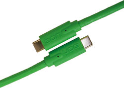 Cable Udg U 99001 GR (USBC - USBC) 1,5m vert