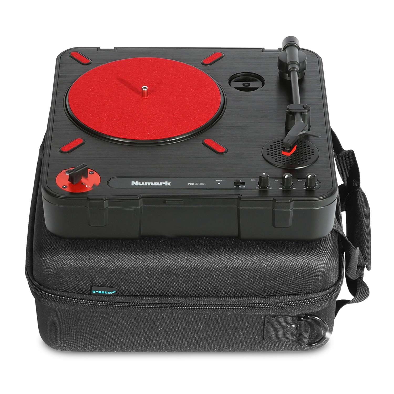 Udg Creator Pioneer Xdj-700 / Numark Pt01 Scratch Turntable Usb Hardcase Black - DJ Gigbag - Variation 5