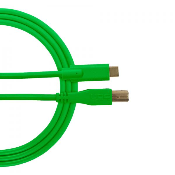 Cable Udg U 96001 GR (Cable USB 2.0 C-B vert droit 1.5M)