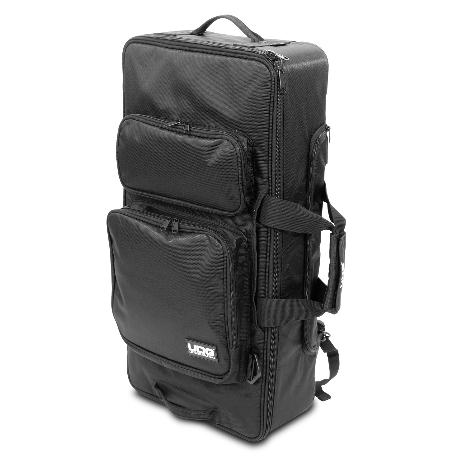 Udg Ultimate Midi Controller Backpack Large Black/orange Inside Mk2 - DJ trolley - Variation 5