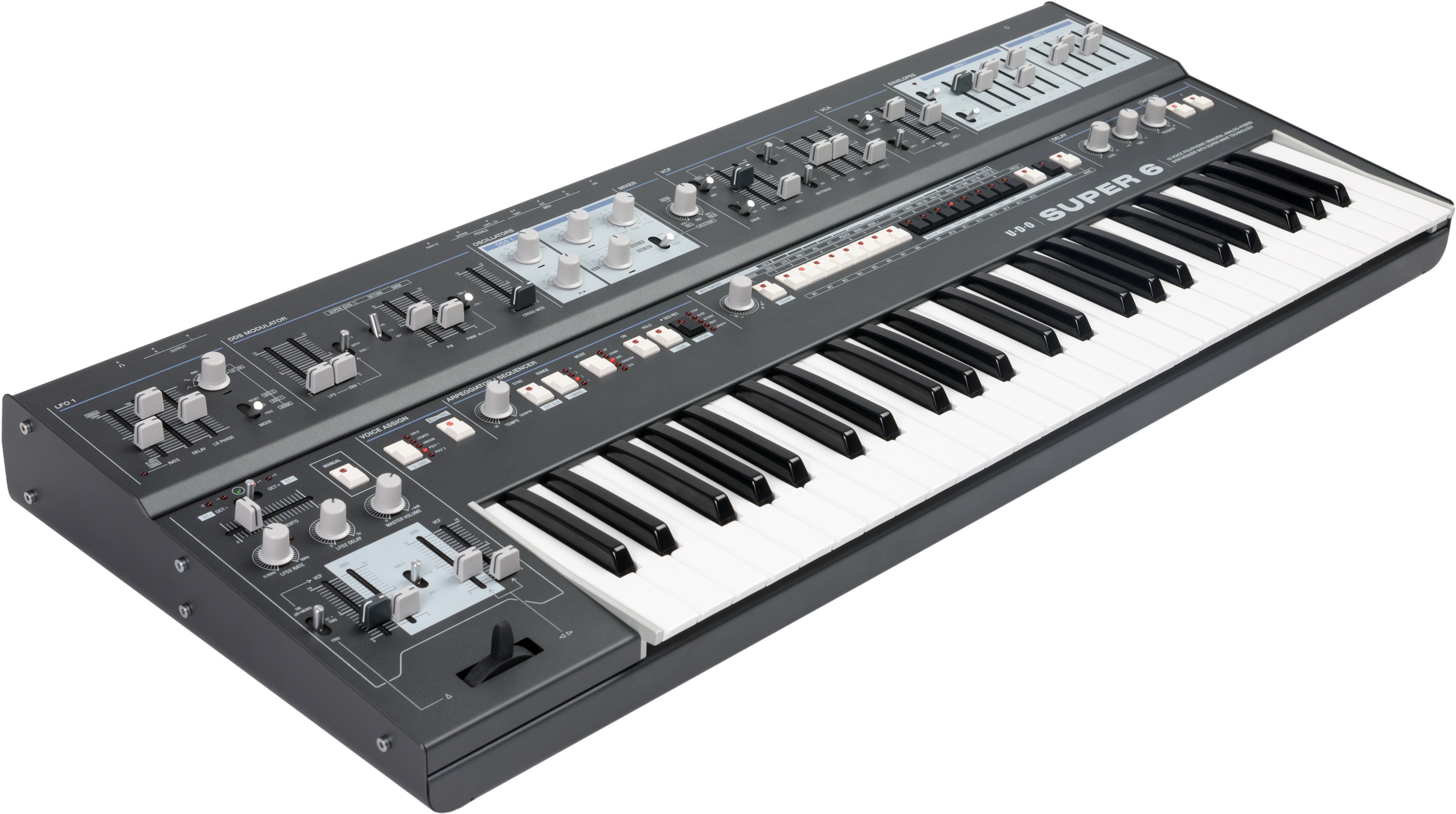Udo Audio Super 6 Keyboard Black - Synthesizer - Variation 1
