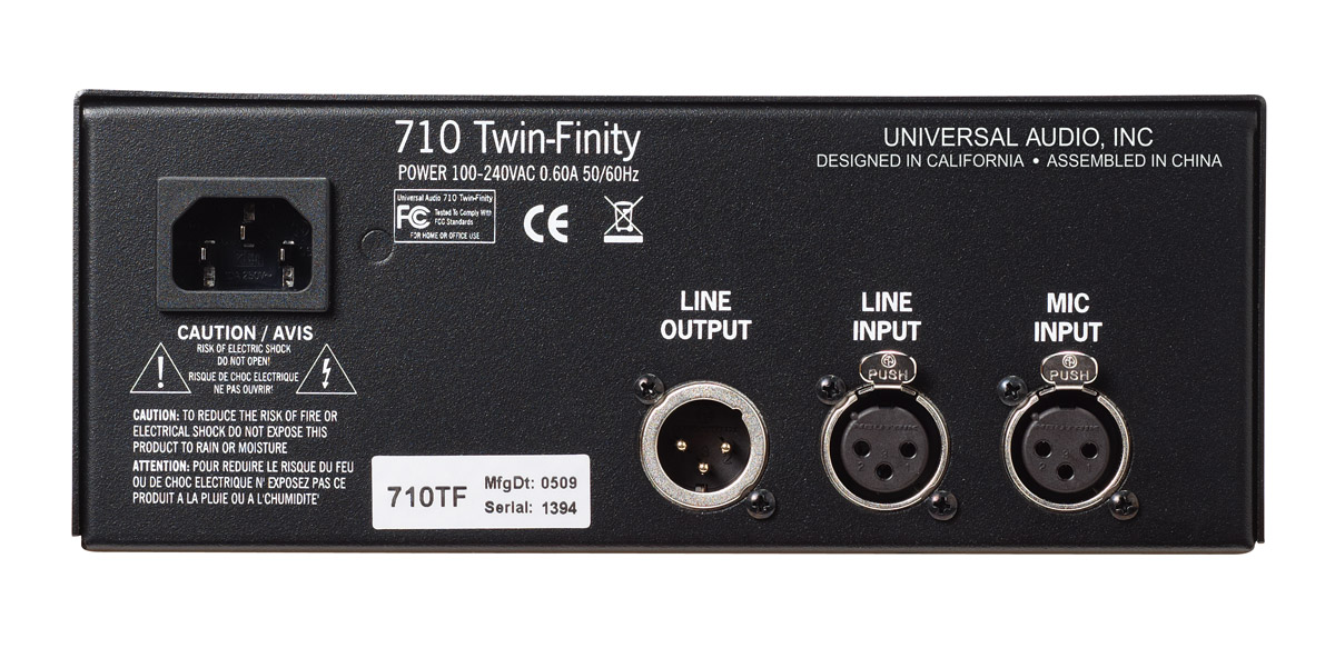 Universal audio 710 Twin-Finity Preamp