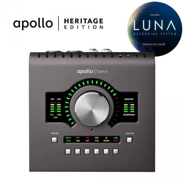 Thunderbolt audio interface Universal audio Apollo Twin Duo MKII Heritage Edition