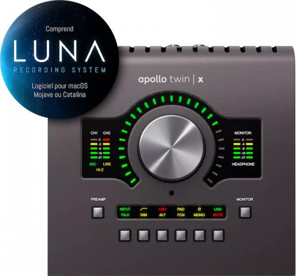Apollo　Quad　Twin　X　audio　Universal　interface　audio　Thunderbolt