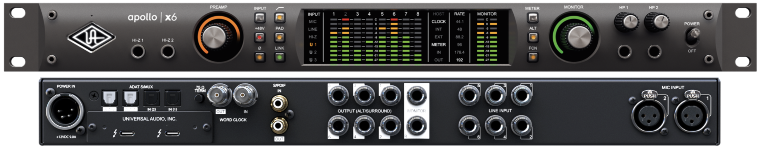 Universal Audio Apollo X6 - Thunderbolt audio interface - Variation 4