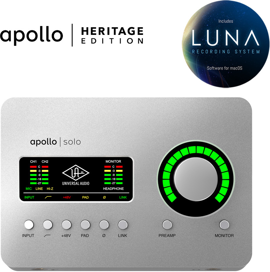 Universal Audio Apollo Solo Thunderbolt 3 Interface