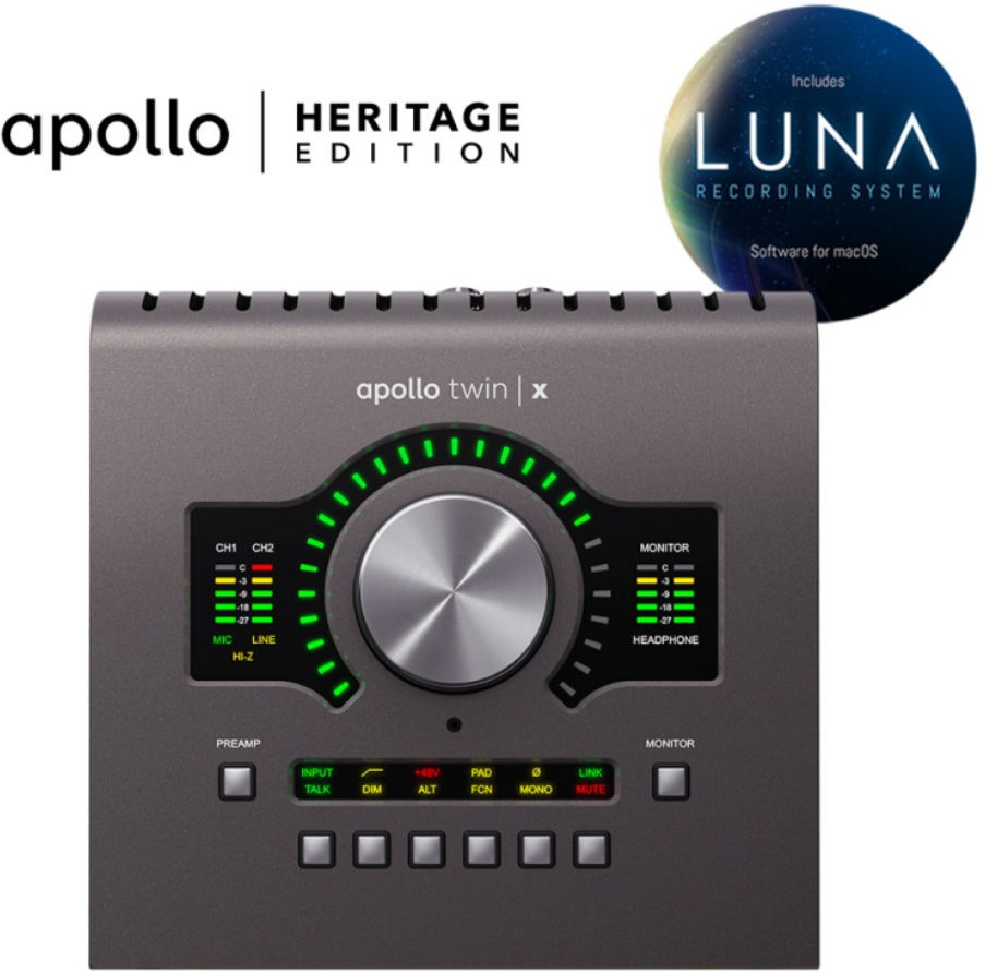 Universal Audio Apollo Twin MkII Heritage Edition w/ DUO Processing  Interface