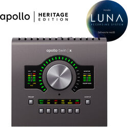 Thunderbolt audio interface Universal audio Apollo Twin X Quad Heritage Edition