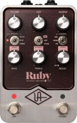 Guitar amp modeling simulation Universal audio UAFX RUBY '63 TOP BOOST AMPLIFIER