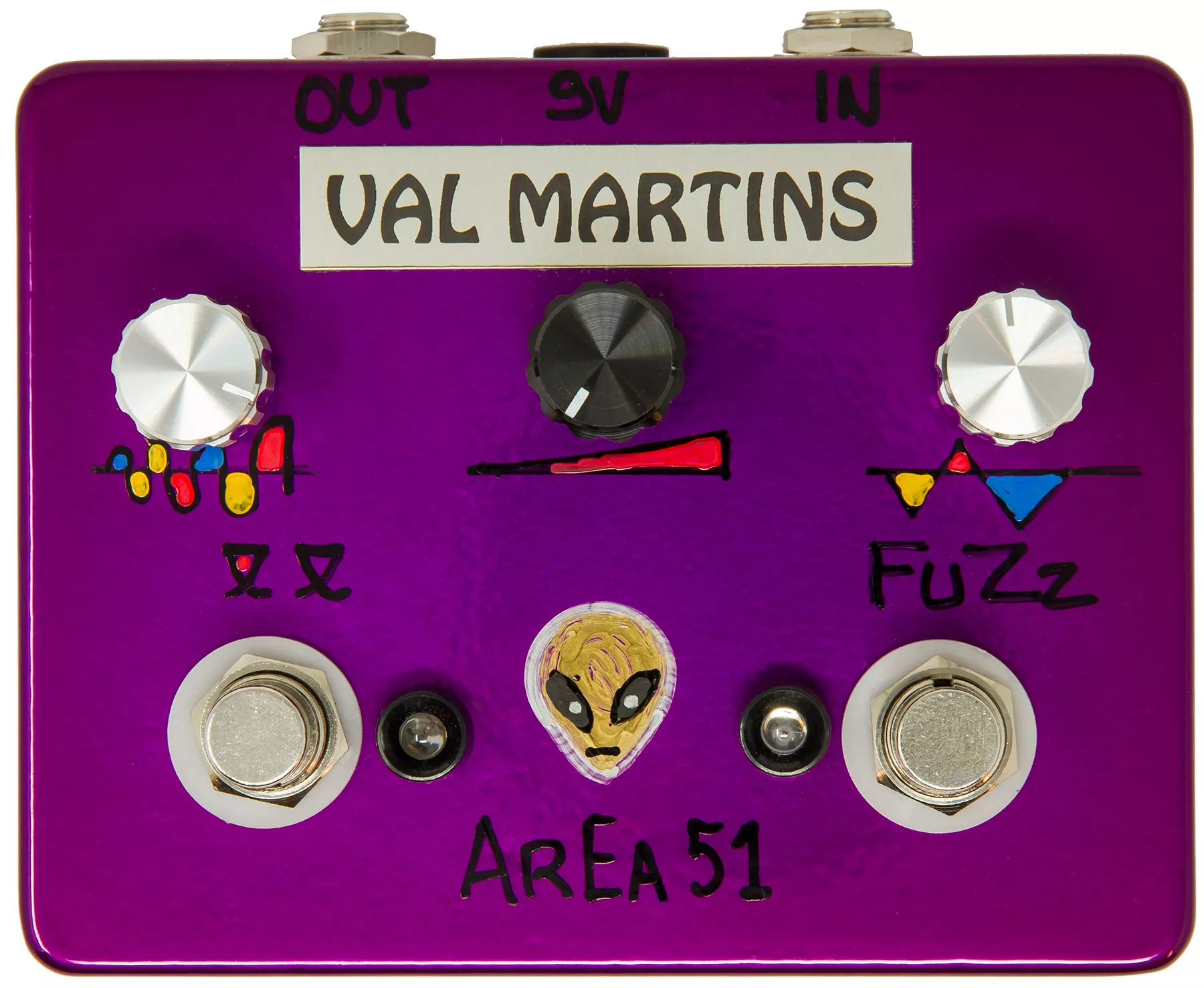 Val martins Aera 51 Octafuzz Overdrive, distortion & fuzz effect pedal