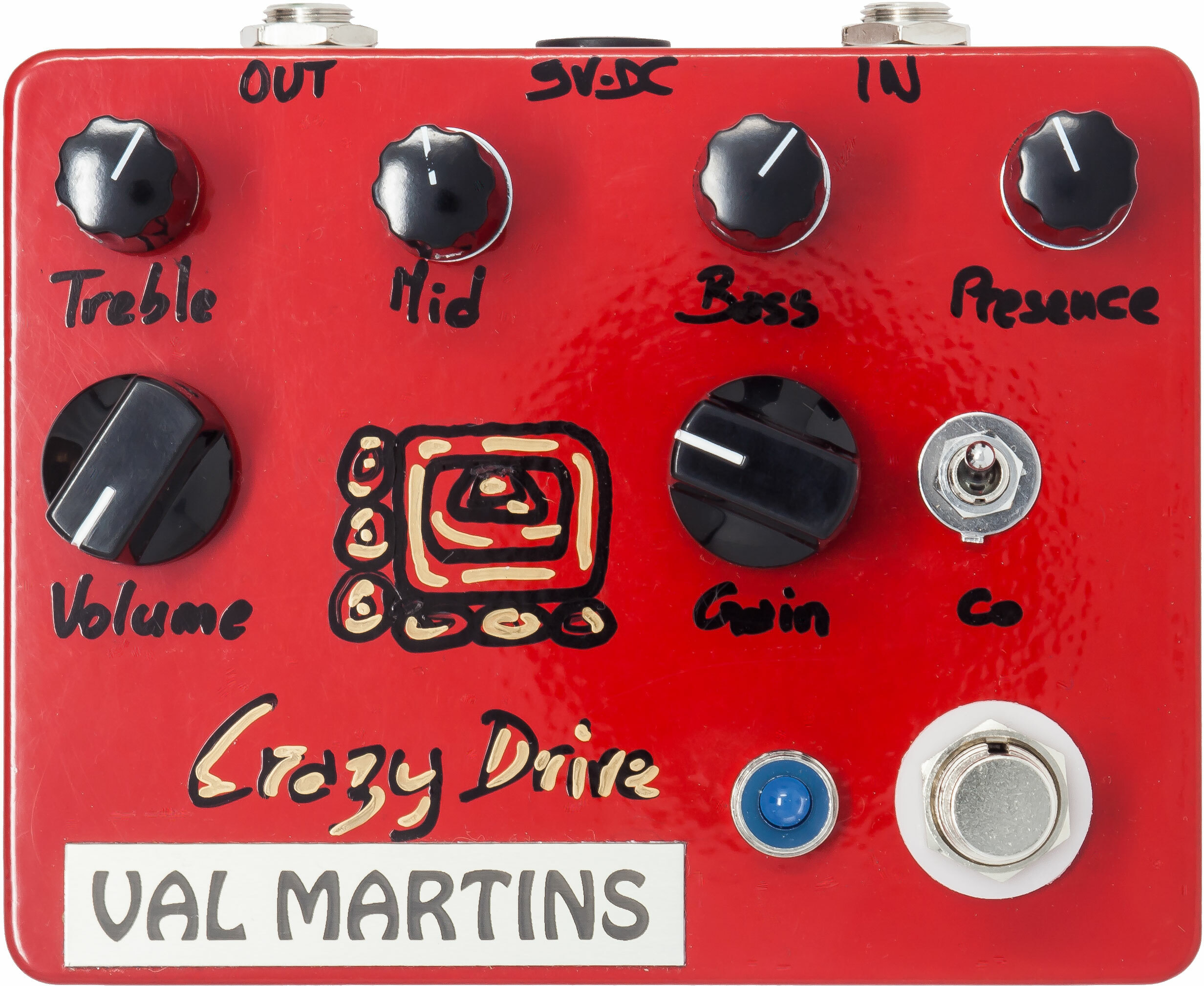 Val Martins Crazy Drive Distorsion - Overdrive, distortion & fuzz effect pedal - Main picture