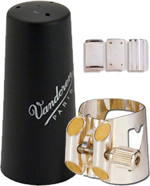 Vandoren Optimum Lc03p Ligature Et Couvre Bec Clarinette Plastique - Cover clarinet mouthpiece - Main picture