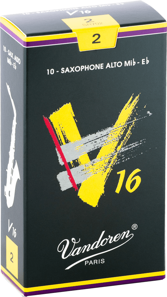 Vandoren V16 Boite De 10 Anches Saxophone Alto N.2 - Saxphone reed - Main picture