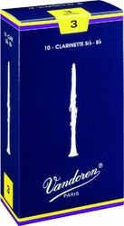 Clarinet reed Vandoren Traditionnelles Box of 10 Reeds Bb Clarinet n.1,5